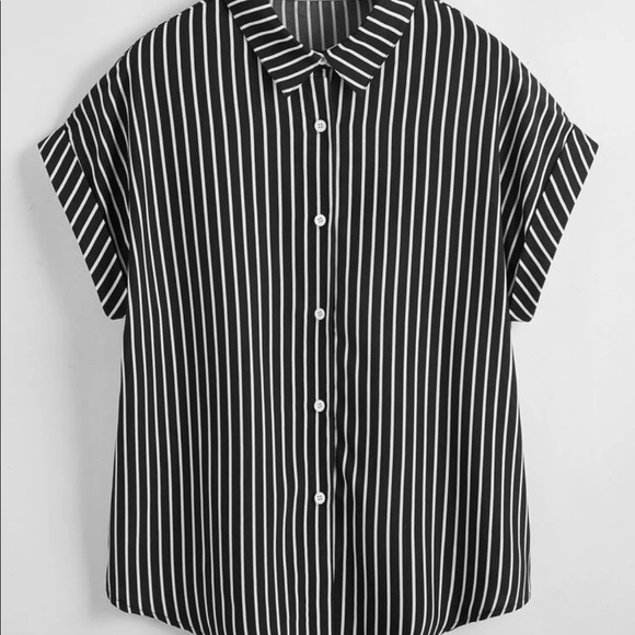 SHEIN Tops - 🔥2for$25🔥Plus striped button up blouse